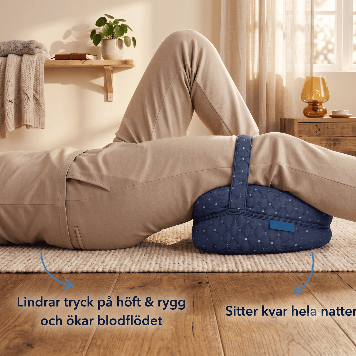 SleepAlign – Ergonominen muistivaahtotyyny jaloille ja polville, sivulla nukkuville – lievittää kipua lonkassa, selässä ja iskiasissa