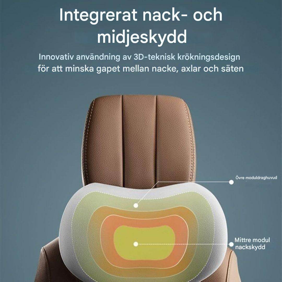 Travilo - Ergonominen niska- ja selkätyyny automatkoille | Mukautuva mukavuus jokaisella istuimella