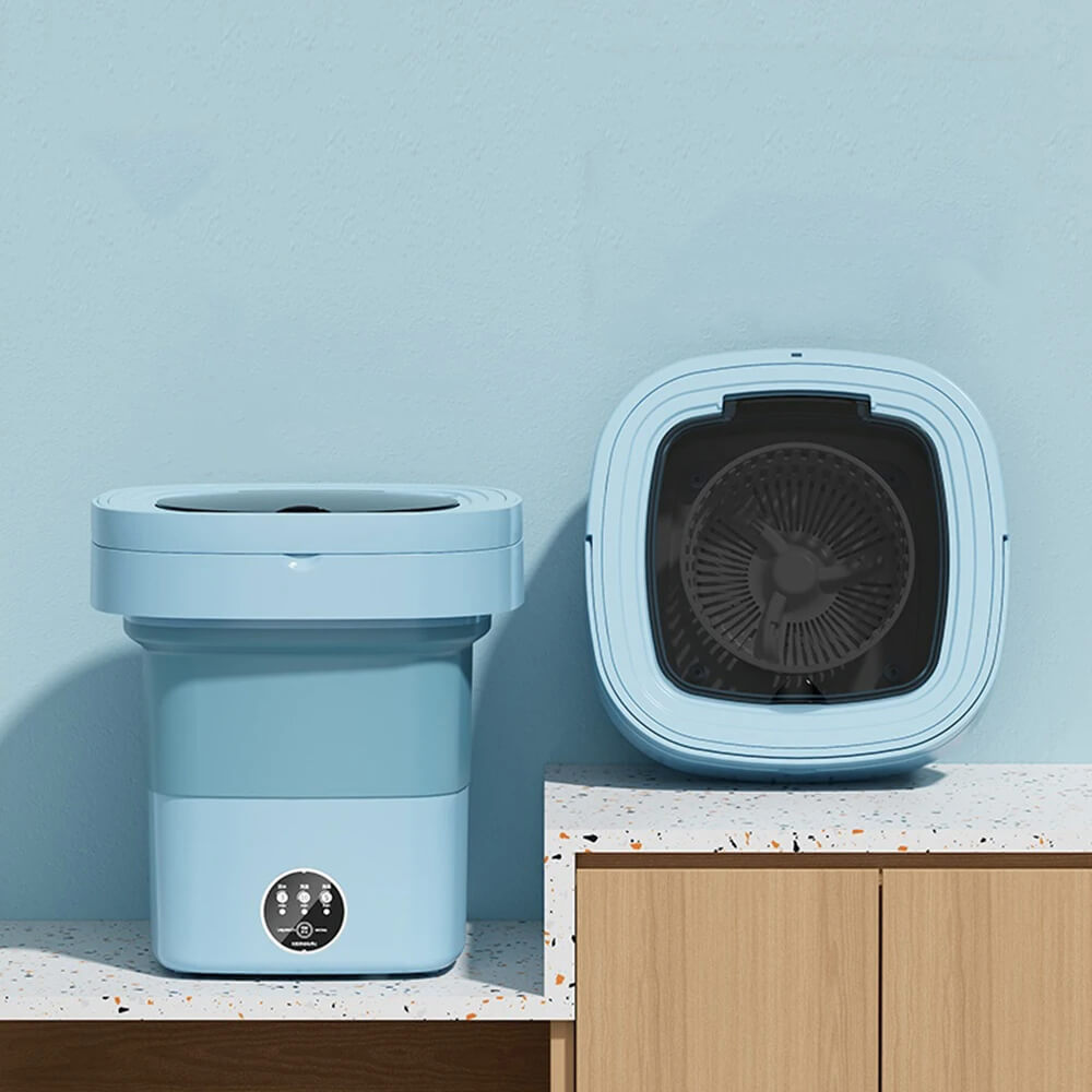 EcoWash™ - Tehokas ja Kokoontaitettava Mini Pyykinpesukone