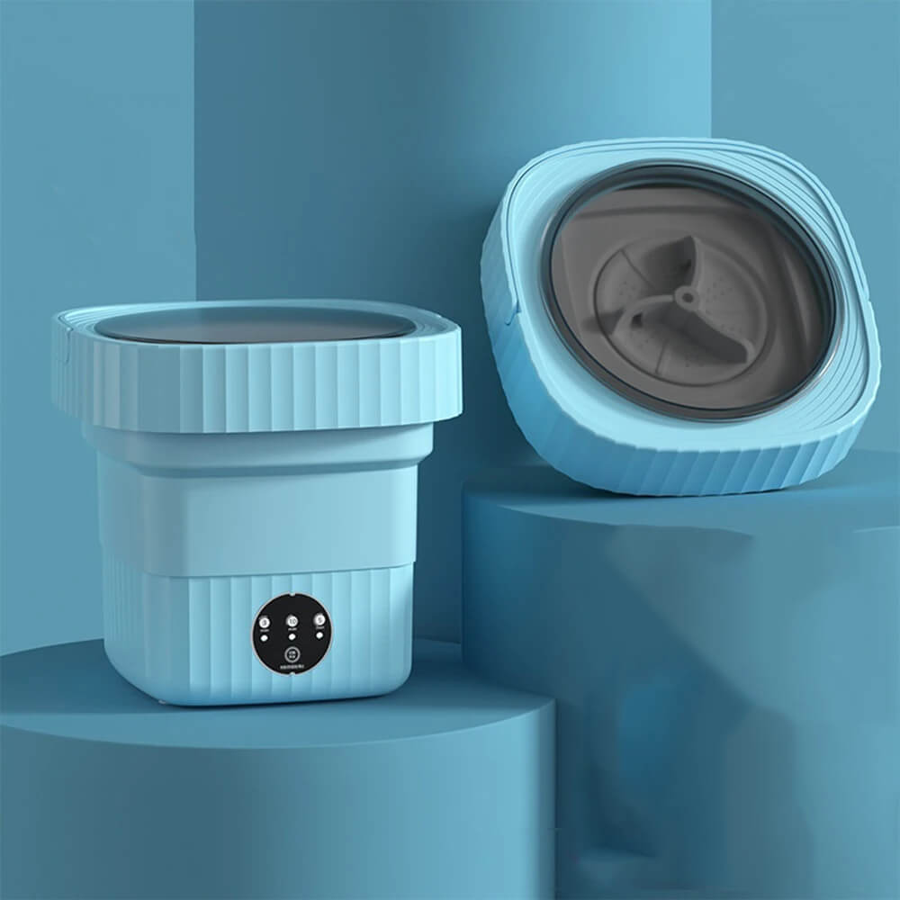 EcoWash™ - Tehokas ja Kokoontaitettava Mini Pyykinpesukone