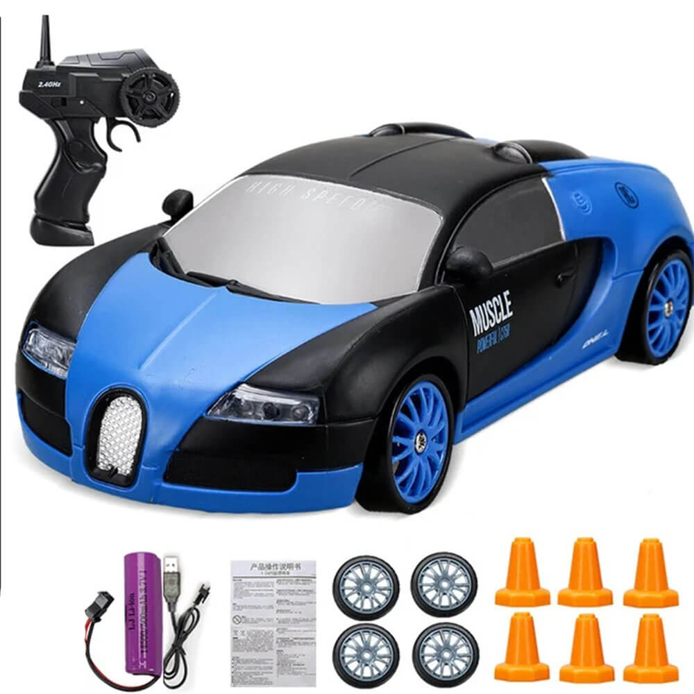 1:24 RC Drift Car neliveto - 15km/h nopea ja dynaaminen kilpa-ajo