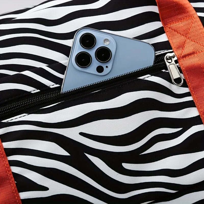 SafariStyle - Naisten eläinkuvioinen matkalaukku | Monipuolinen olkalaukku treeneihin ja viikonloppumatkoille