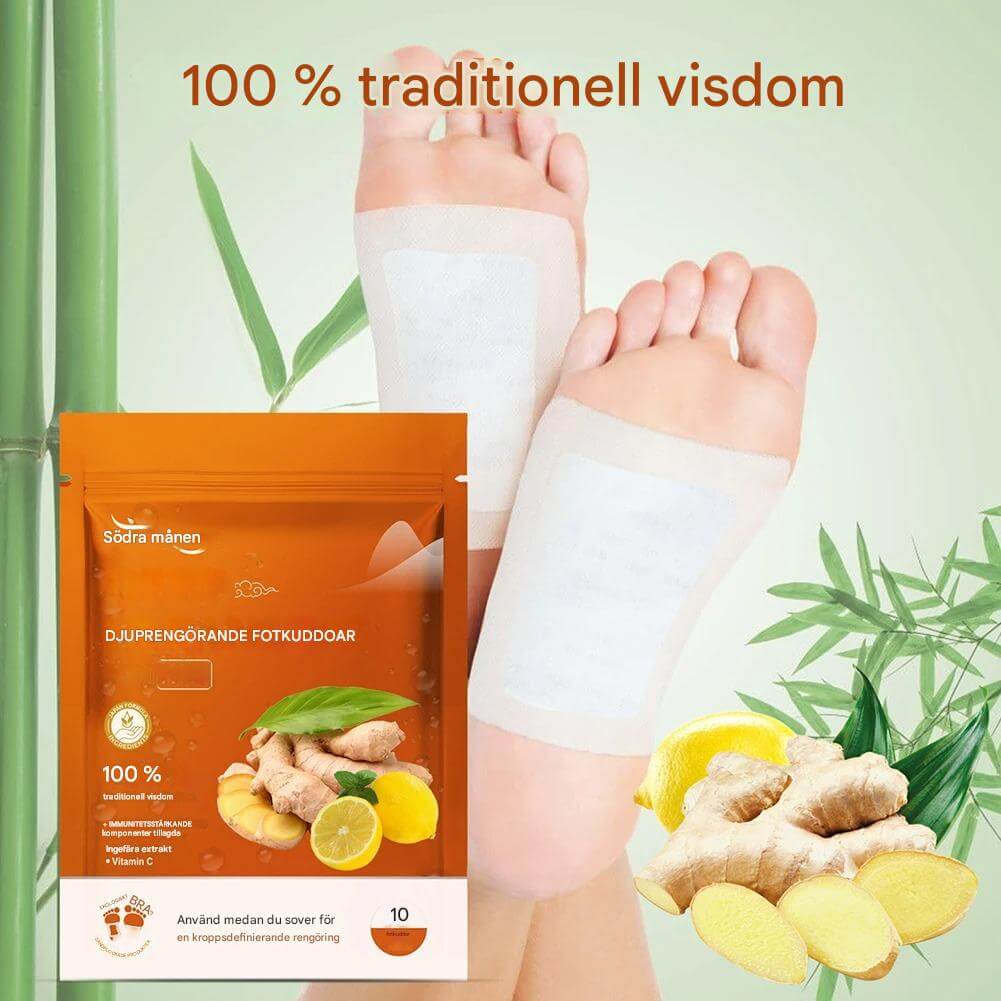 SootheStep - Luonnolliset inkiväärijalkalaastarit | Rentoutumista, puhdistusta ja parempaa unta etsiville