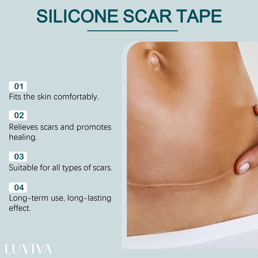 Luviva - Kehittynyt Silikoniteippi Arpien ja Ryppyjen Hoitoon