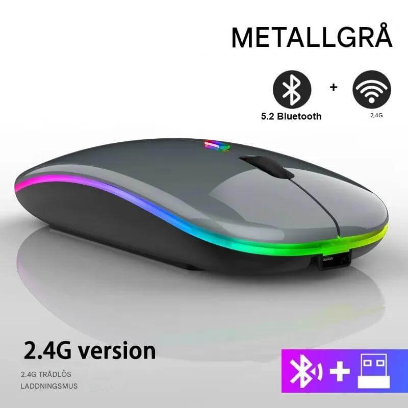 VibeGrip - Langaton RGB-ergonominen hiiri | Tyyli, mukavuus ja tarkkuus yhdessä