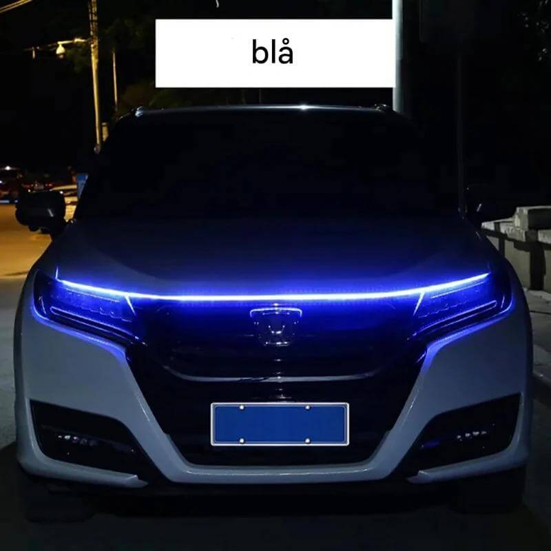 GlowTail - LED DRL Car Headliner | 150cm sekventiaalinen valonauha vedenkestävällä muotoilulla