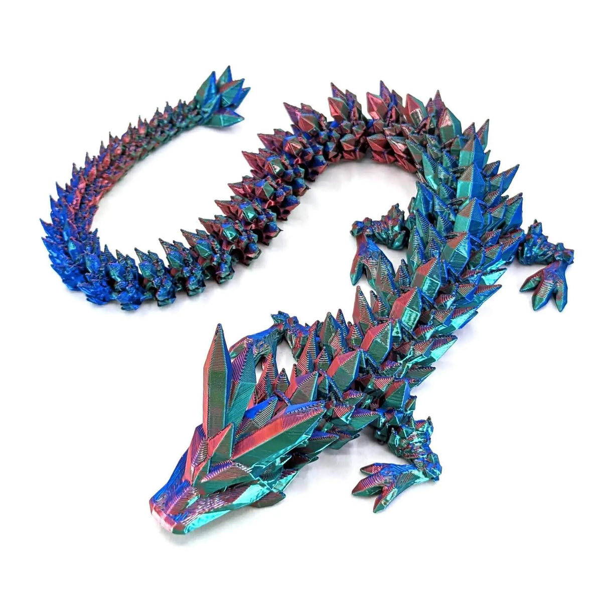 DragonMorph - 3D-tulostettu liikkuva lohikäärmeen malli koristeluun ja fantasiaan