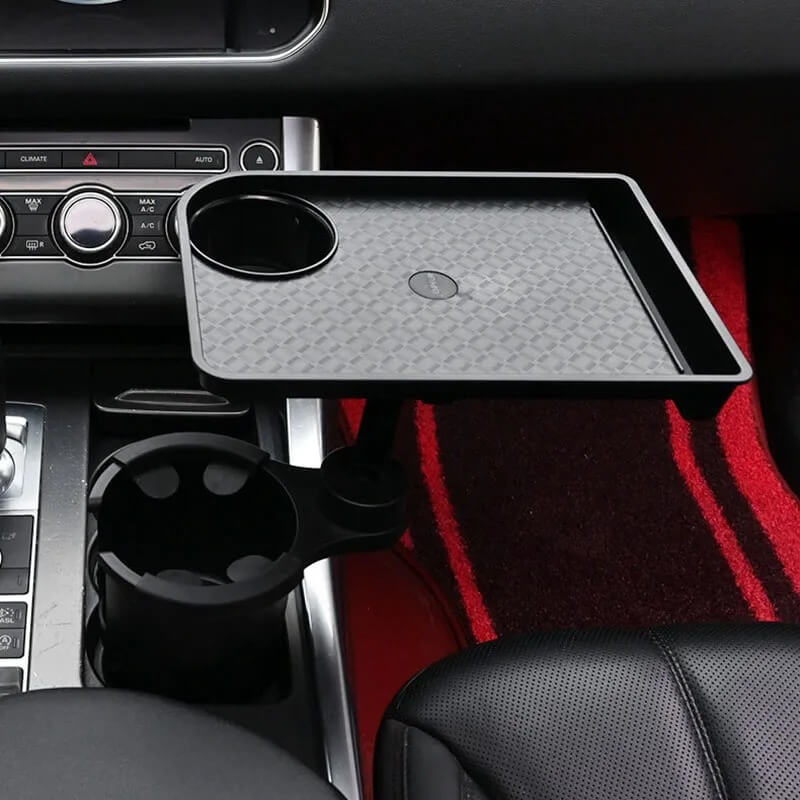 CarMealTray - Autotarjotin pyörivällä tarjoilupinnalla | Syö ja järjestä helposti autossa