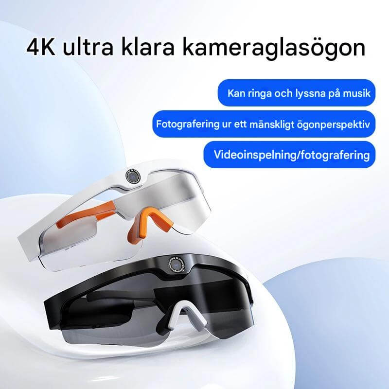 SmartSol - Aurinkolasit sisäänrakennetulla kameralla ja langattomilla kuulokkeilla | Kompakti ja toimiva aktiivisiin seikkailuihin