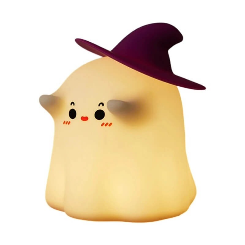 GlowShroom - Silikoni LED-yövalo | Pehmeä kurpitsa-, sieni- tai kummitusmuotoilu lastenhuoneisiin ja makuuhuoneisiin.