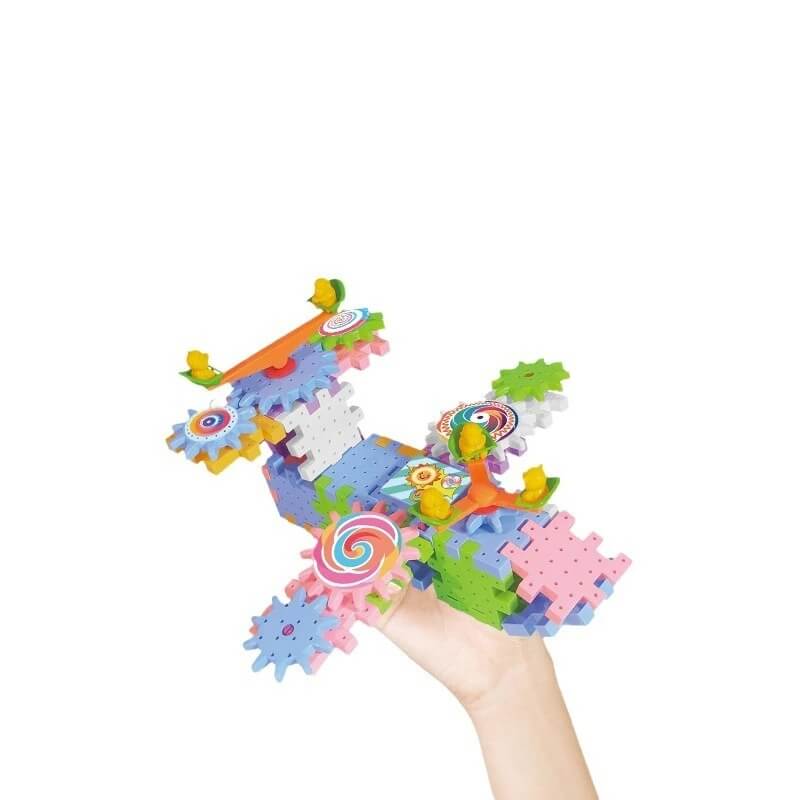 Sähköinen Rakennusmalli - 3D palapelit hammaspyörillä lapsille