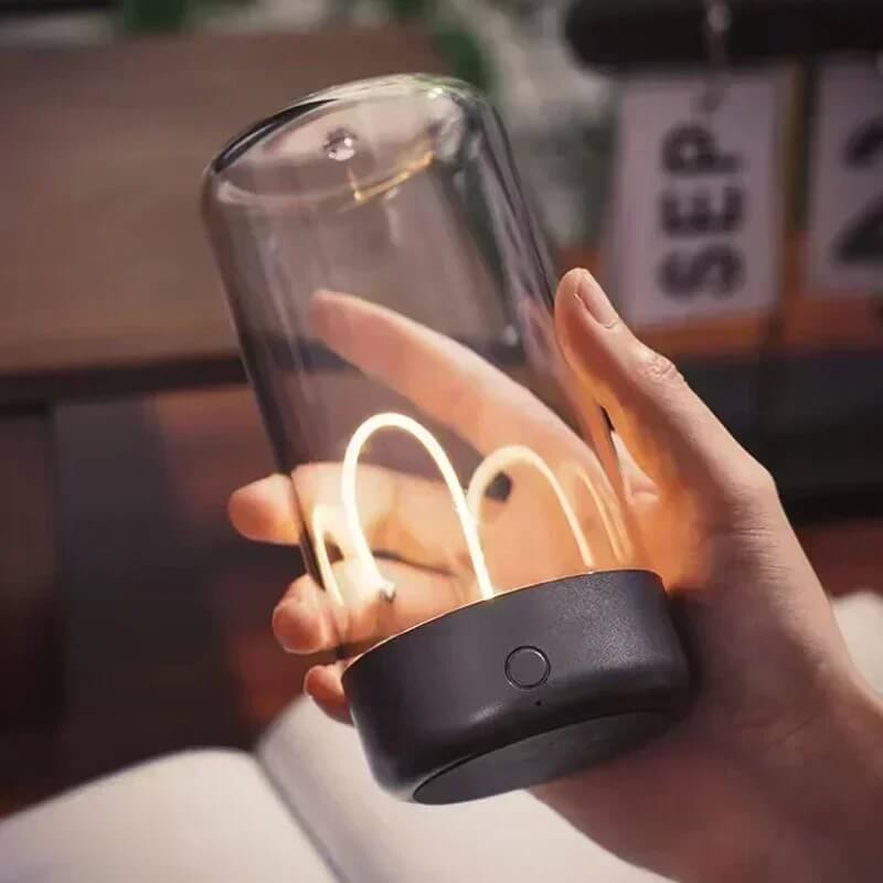 QuantumGlow - Kannettava LED-valo magneettisella ja joustavalla hehkulangalla | USB-C ladattava ympäristön valaistus