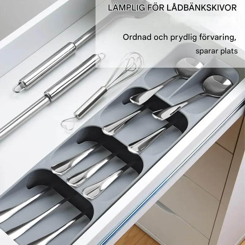 CutliBox - Älykäs keittiön säilytysalus ruokailuvälineille, veitsille ja maustepulloille | Monikäyttöinen järjestäjä