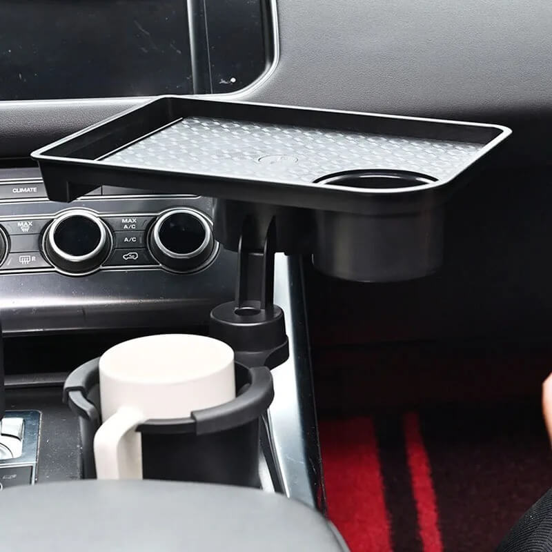 CarMealTray - Autotarjotin pyörivällä tarjoilupinnalla | Syö ja järjestä helposti autossa