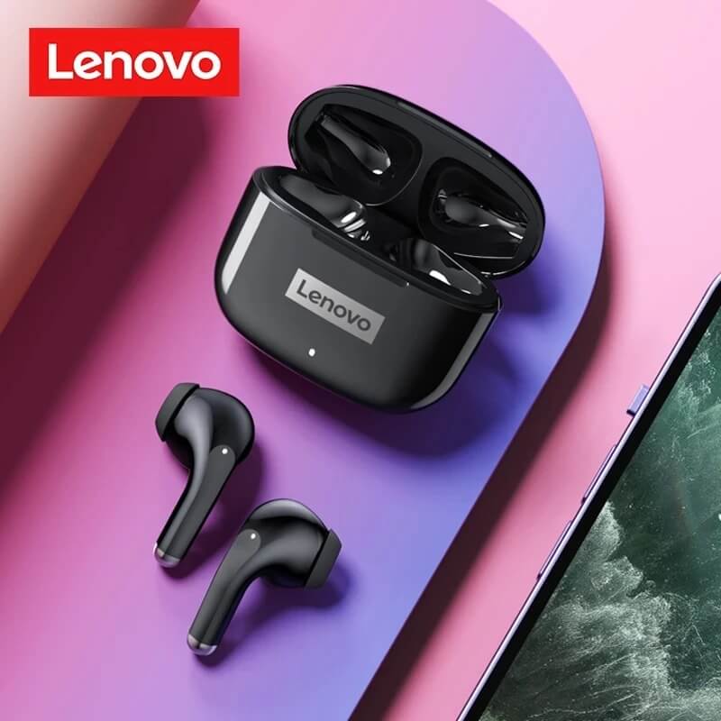 Lenovo LP40 Pro - Langattomat Bluetooth 5.1 -kuulokkeet | HiFi-ääni, kosketusohjaus, latauskotelo ja mikrofoni