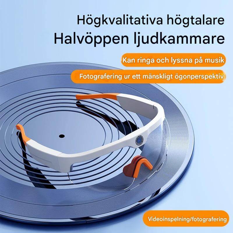 SmartSol - Aurinkolasit sisäänrakennetulla kameralla ja langattomilla kuulokkeilla | Kompakti ja toimiva aktiivisiin seikkailuihin