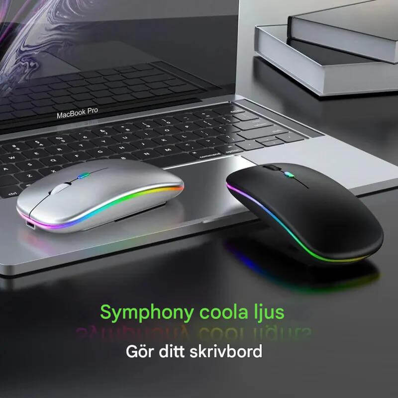 VibeGrip - Langaton RGB-ergonominen hiiri | Tyyli, mukavuus ja tarkkuus yhdessä