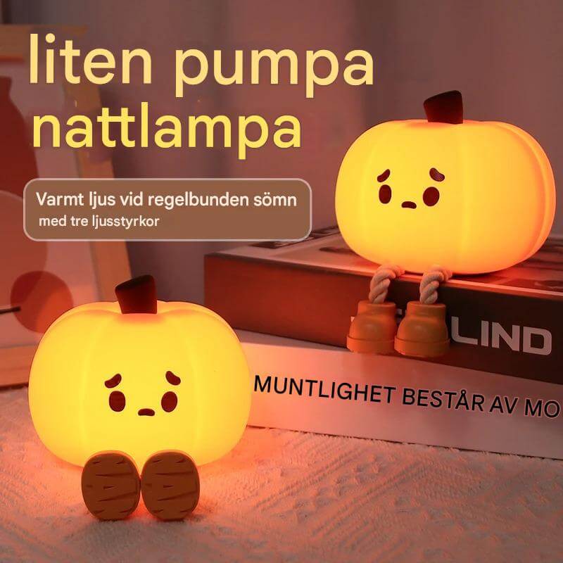 GlowShroom - Silikoni LED-yövalo | Pehmeä kurpitsa-, sieni- tai kummitusmuotoilu lastenhuoneisiin ja makuuhuoneisiin.