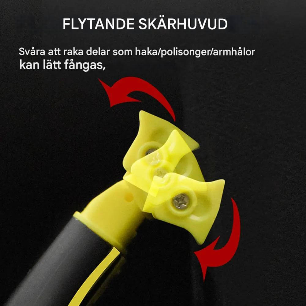 TrimFlex-parranajokone - vedenkestävä, kaksoisteräinen ja ladattava matkoille ja jokapäiväiseen käyttöön.