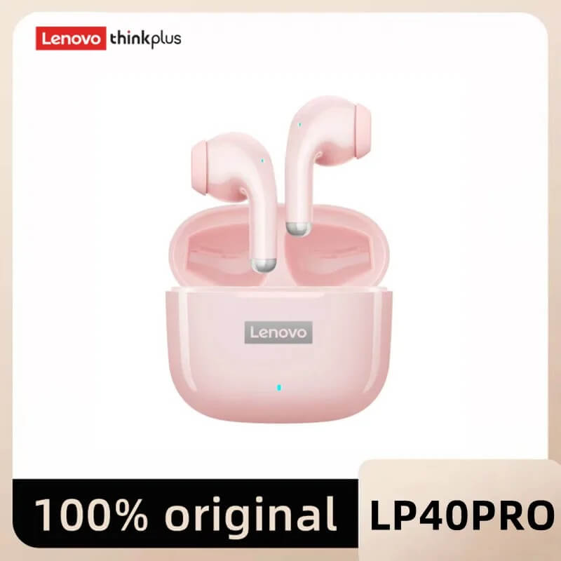 Lenovo LP40 Pro - Langattomat Bluetooth 5.1 -kuulokkeet | HiFi-ääni, kosketusohjaus, latauskotelo ja mikrofoni