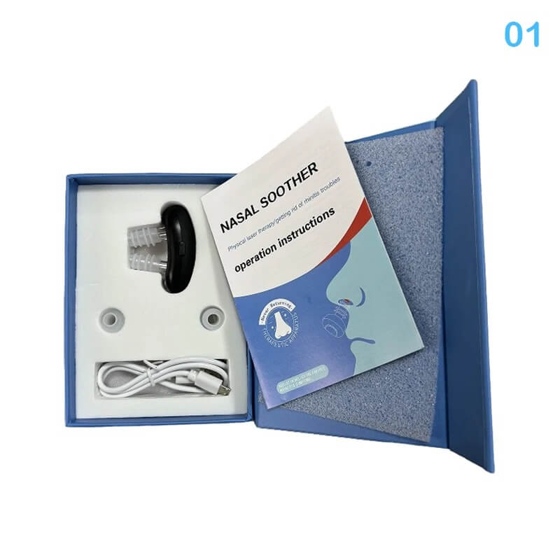 Nasolux - langaton infrapuna nenähoito nenän helpottamiseen ja ilmavirtaukseen