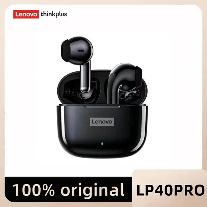 Lenovo LP40 Pro - Langattomat Bluetooth 5.1 -kuulokkeet | HiFi-ääni, kosketusohjaus, latauskotelo ja mikrofoni