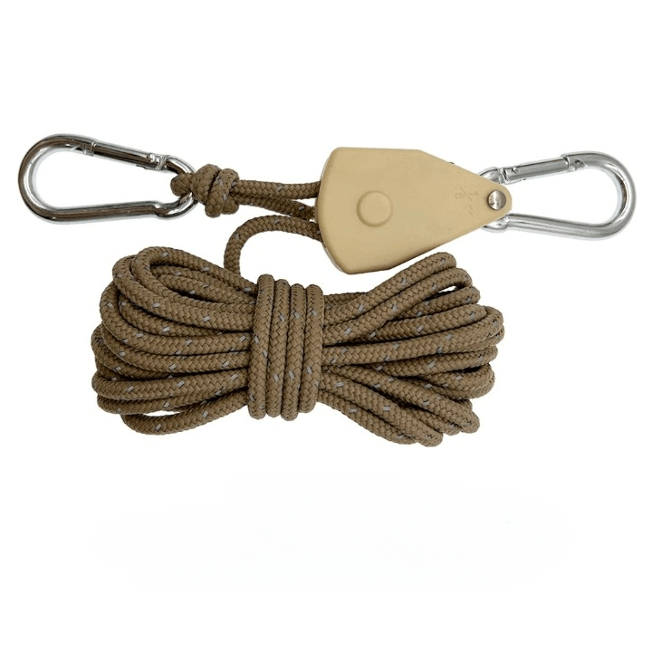 ReflectaCord - Heijastava telttajohto 5M säädettävällä hihnapyörällä telttailuun