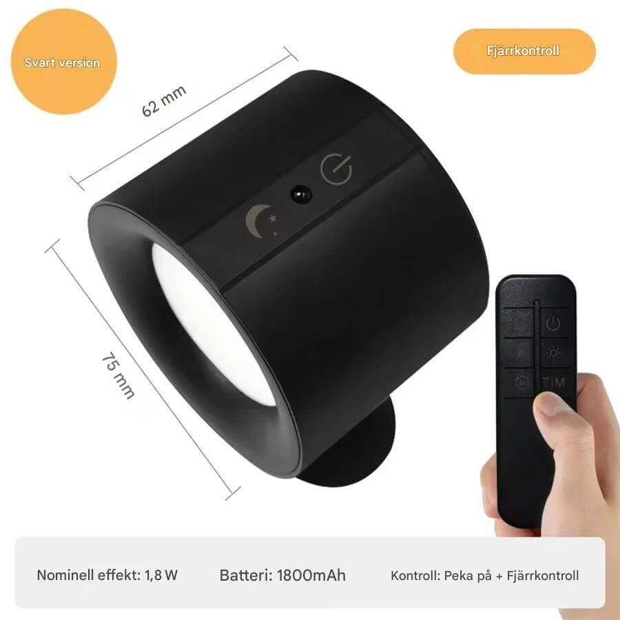 NordGlow - Magneettinen LED-seinävalo kahdella valonlähteellä | Joustava valaistus kodin jokaiseen nurkkaan