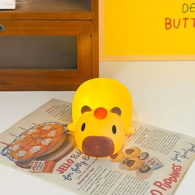 LumiBara - Kykyinen silikoni-yövalo lapsille | Pehmeä, ladattava ja turvallinen yöpöydänvalo kumppani