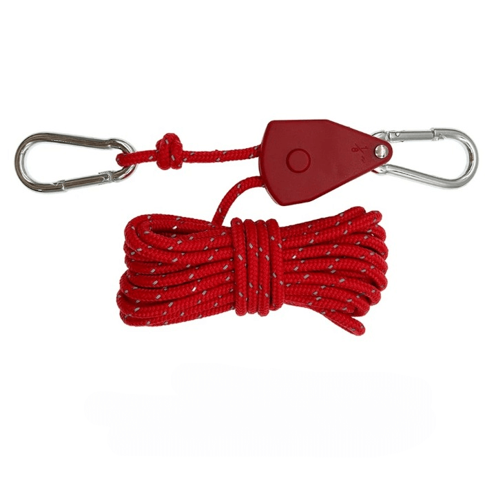 ReflectaCord - Heijastava telttajohto 5M säädettävällä hihnapyörällä telttailuun