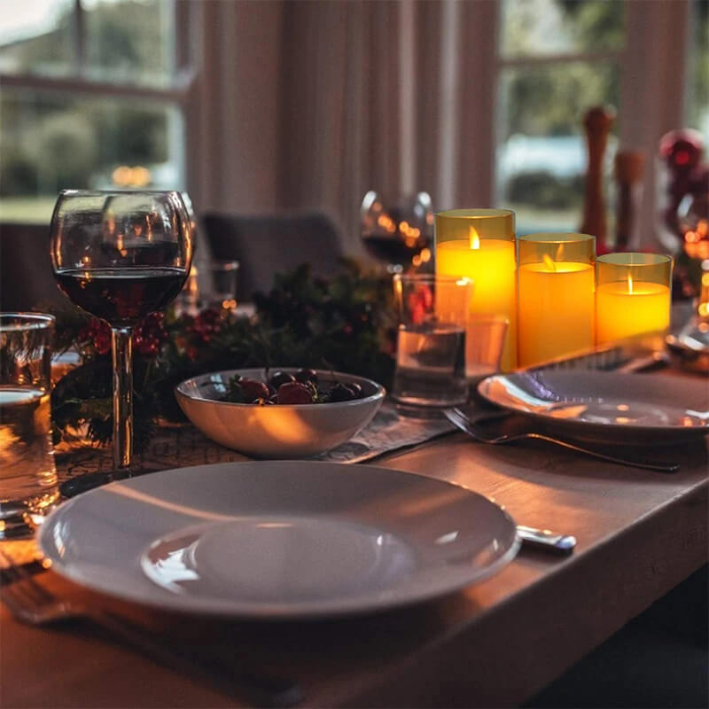 Glowelle - LED-vahakynttilä Realistisella Liekkiefektillä, Jossa on Kaukosäädin ja Himmennin