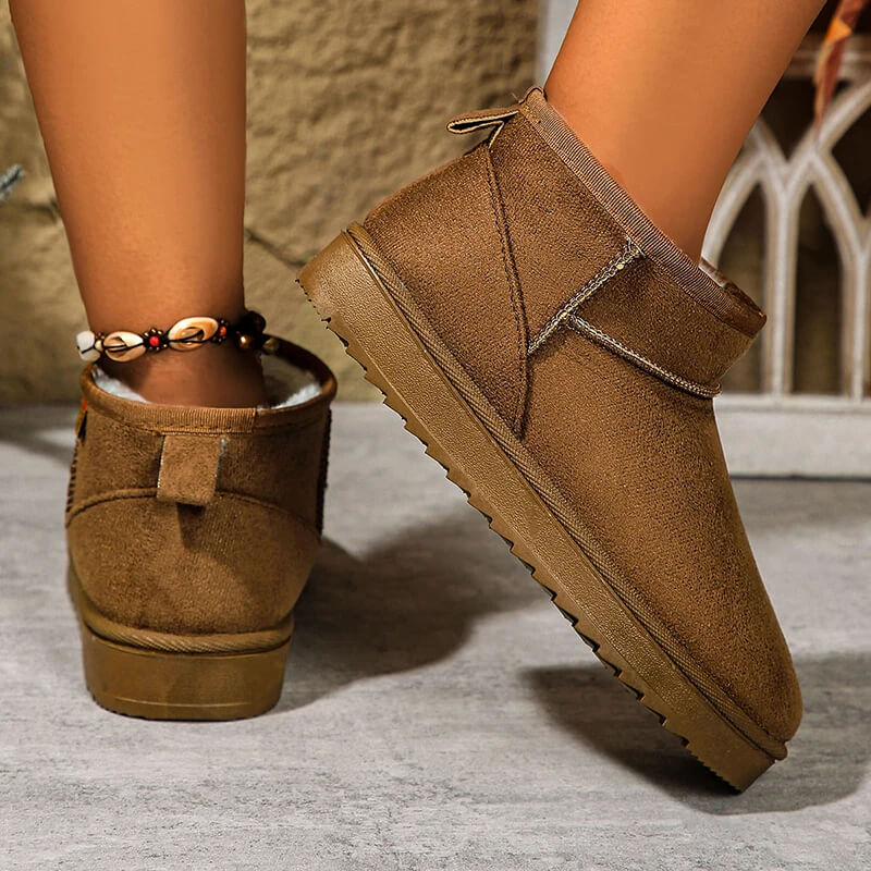 Frostea - Naisten slip-on Mockaboots Mukava ja Tyylikäs Kylmään Säähän