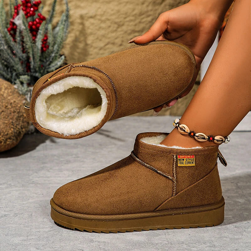 Frostea - Naisten slip-on Mockaboots Mukava ja Tyylikäs Kylmään Säähän