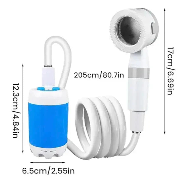 CampFlow™ - Kannettava suihkuyksikkö vesipumpulla