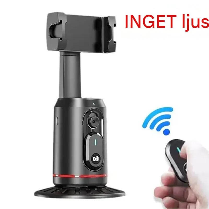 AiveloTrack - AI 360° Face Tracking Mobile Holder | Hands Free Recording for Vlogs, Live Broadcasts & Video Calls (Vlogit, suorat lähetykset ja videopuhelut)