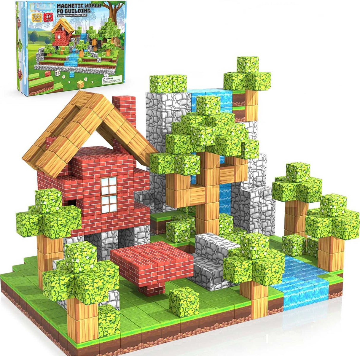 MiniCraft™ Magneettiset Rakennuspalikat – Luovuutta ja Oppimista Yhdessä Paketissa