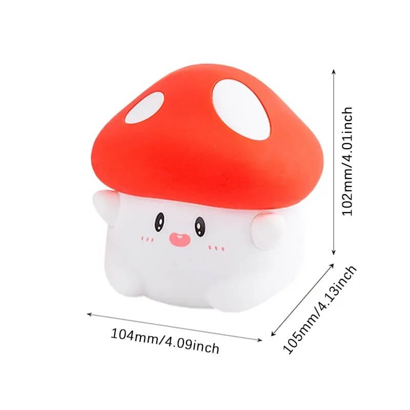 GlowShroom - Silikoni LED-yövalo | Pehmeä kurpitsa-, sieni- tai kummitusmuotoilu lastenhuoneisiin ja makuuhuoneisiin.