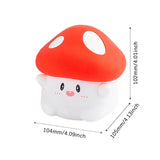 GlowShroom - Silikoni LED-yövalo | Pehmeä kurpitsa-, sieni- tai kummitusmuotoilu lastenhuoneisiin ja makuuhuoneisiin.