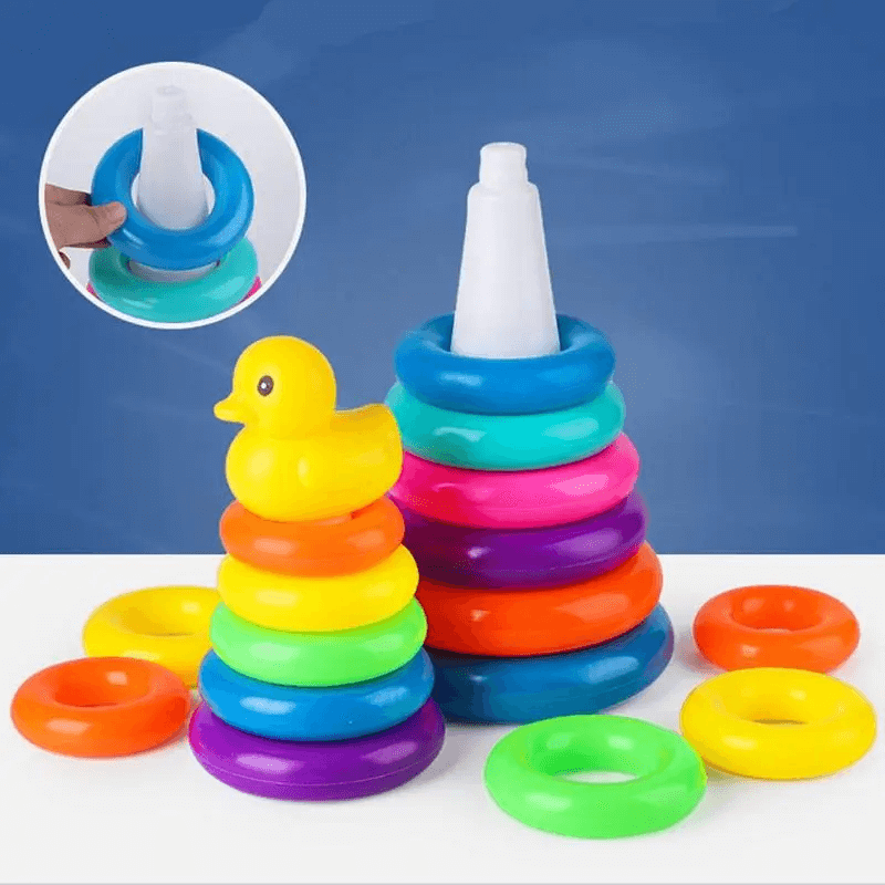 Stapelleksak Pyramidtorn for Babies – Develop Fine Motor Skills and Creative Play