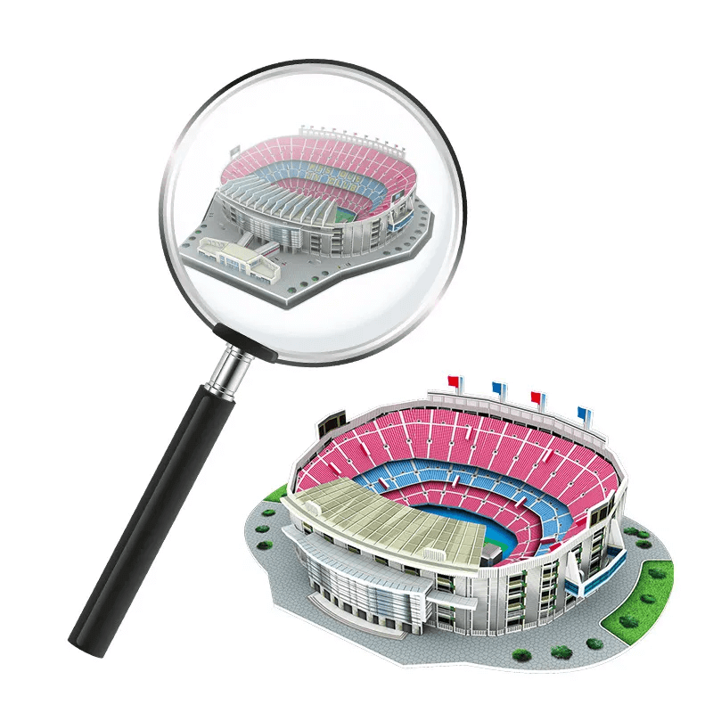 Miniatyyri jalkapallokenttä 3D-palapeli – realistinen stadion, opettavainen ja hauska lelu