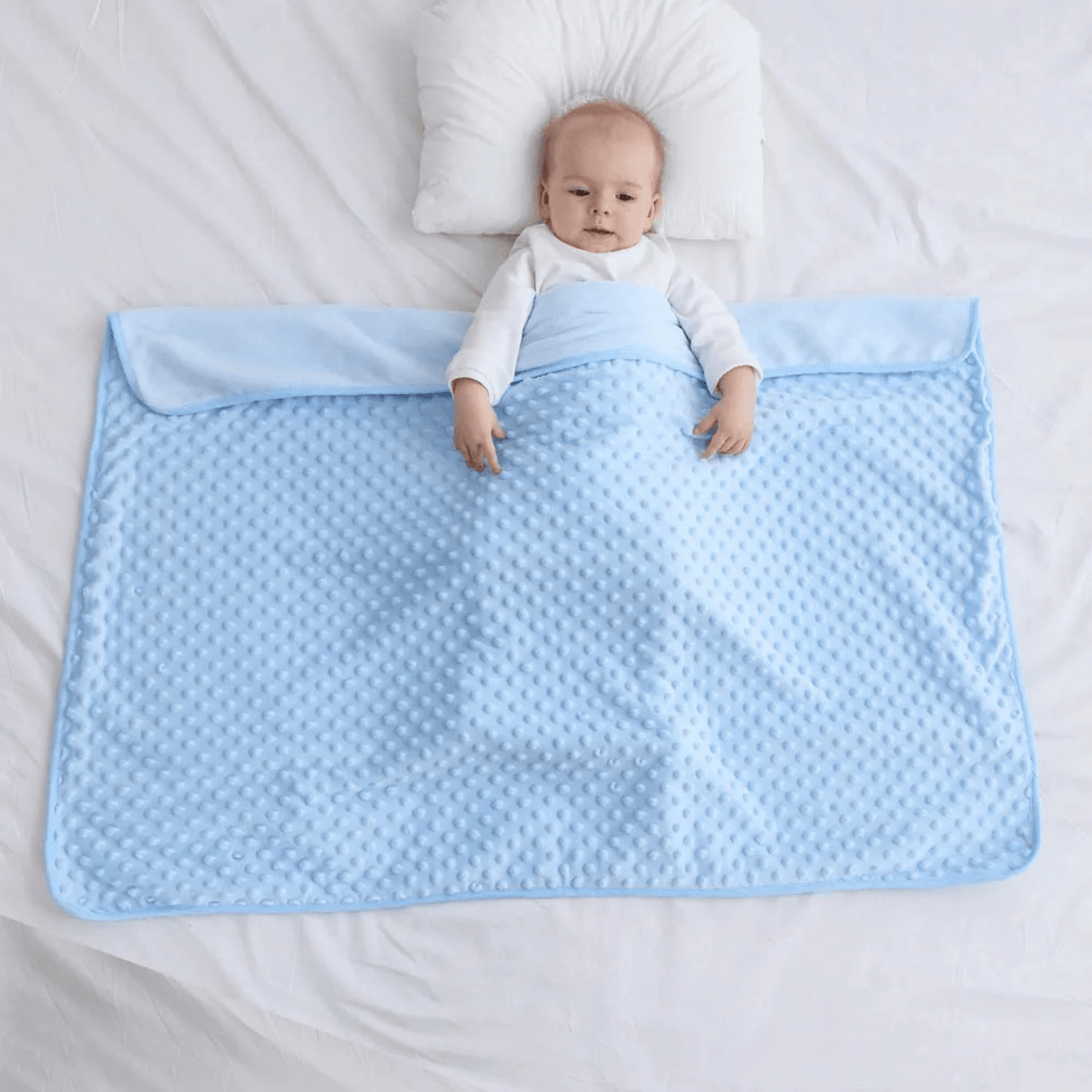 HushBlanket – Pehmeä ja lämmin fleece-vauvapeite, jossa on lämpövaikutus vastasyntyneille ja pikkulapsille