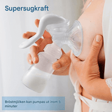 LactiMate – Manuaalinen rintapumppu BPA-vapaasta silikonista, ergonomisella kahvalla ja hiljaisella käynnin