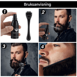 BeardForge – Partakasvupakkaus miehille, sisältää rullat, seerumin, desinfiointispray ja kampa