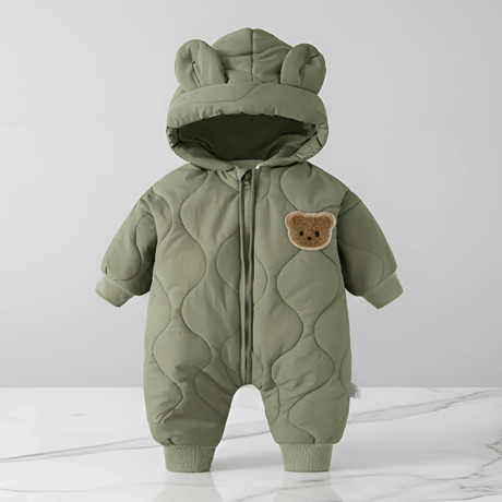 CuddleWear – Lämmin vauvan haalari fleecevuorilla ja helppokäyttöisellä vetoketjulla syksyyn ja talveen