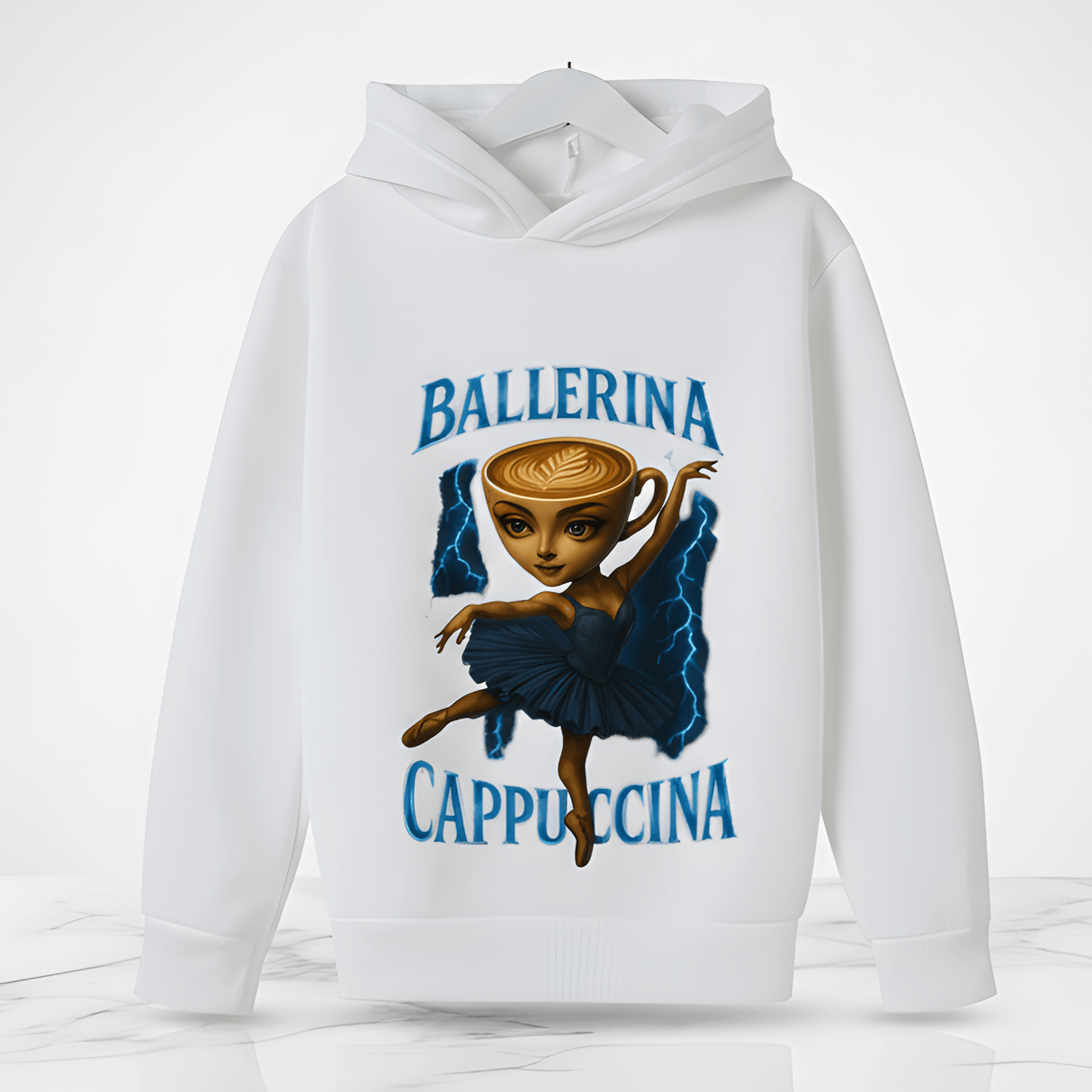 GiggleWear – Hoodie med Italienska Mindrot-karaktärer för Barn & Vuxna