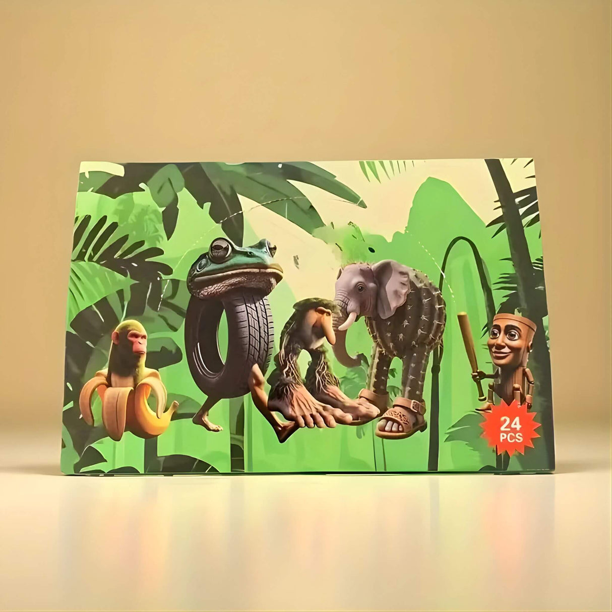 BlinkBox – 24 st Italienska Mindrot Blind Box-figurer & Nyckelringar i Mystery Samlarset