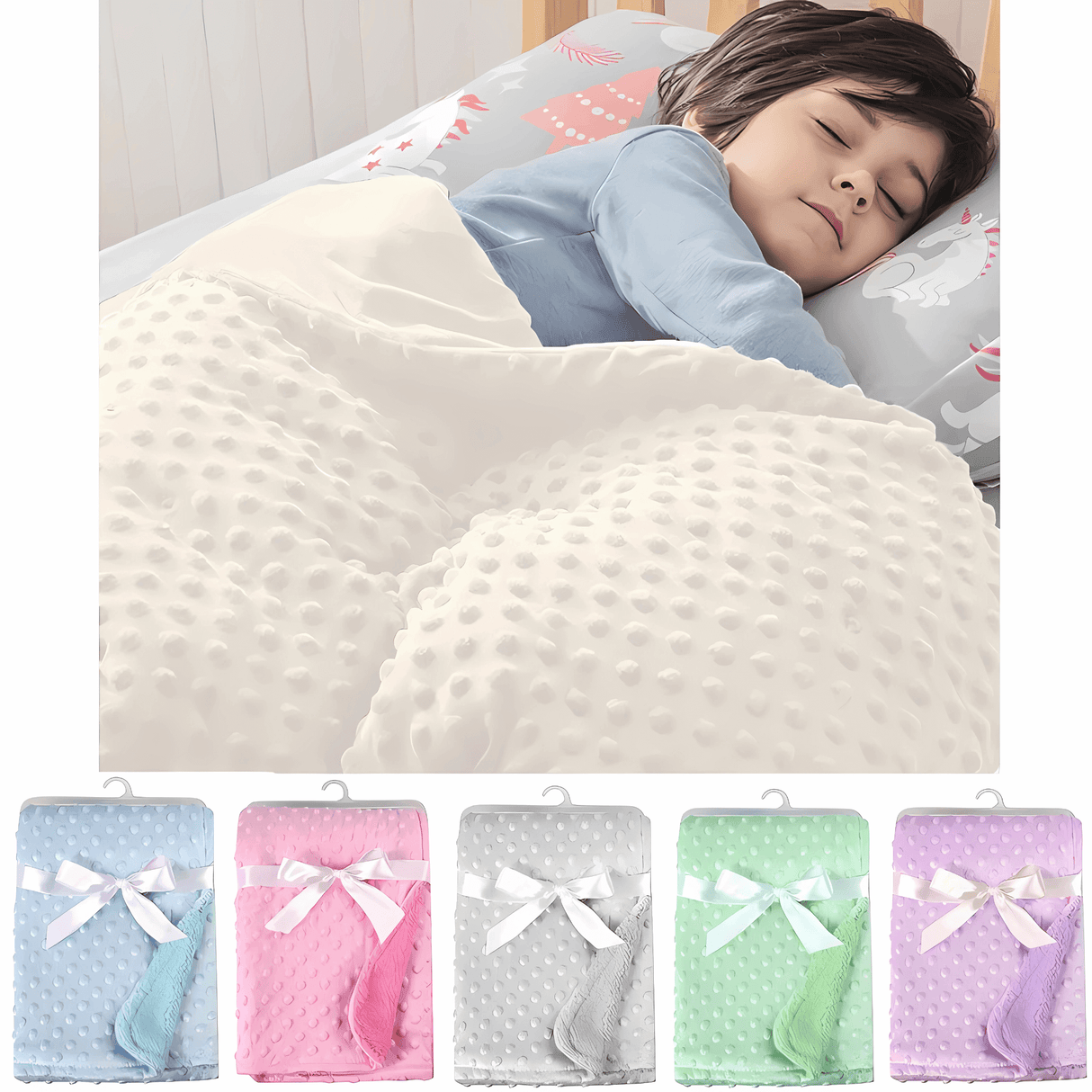 HushBlanket – Pehmeä ja lämmin fleece-vauvapeite, jossa on lämpövaikutus vastasyntyneille ja pikkulapsille