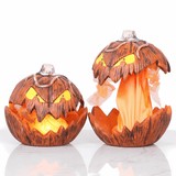 PumpkinFright – Animoitu Halloween-kurpitsa LED-silmillä ja äänitehosteilla kummitustaloon ja juhlakoristeluun