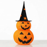 GlowPump – Taitettava valaistu Halloween-kurpitsa LED-valolla, ajastimella ja paristokäyttöisellä koristeella sisä- ja ulkokäyttöön