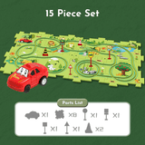 Rautatiepuzzle-lelusetti – tee-se-itse-paketti, joka kehittää lasten motorisia taitoja ja luovuutta